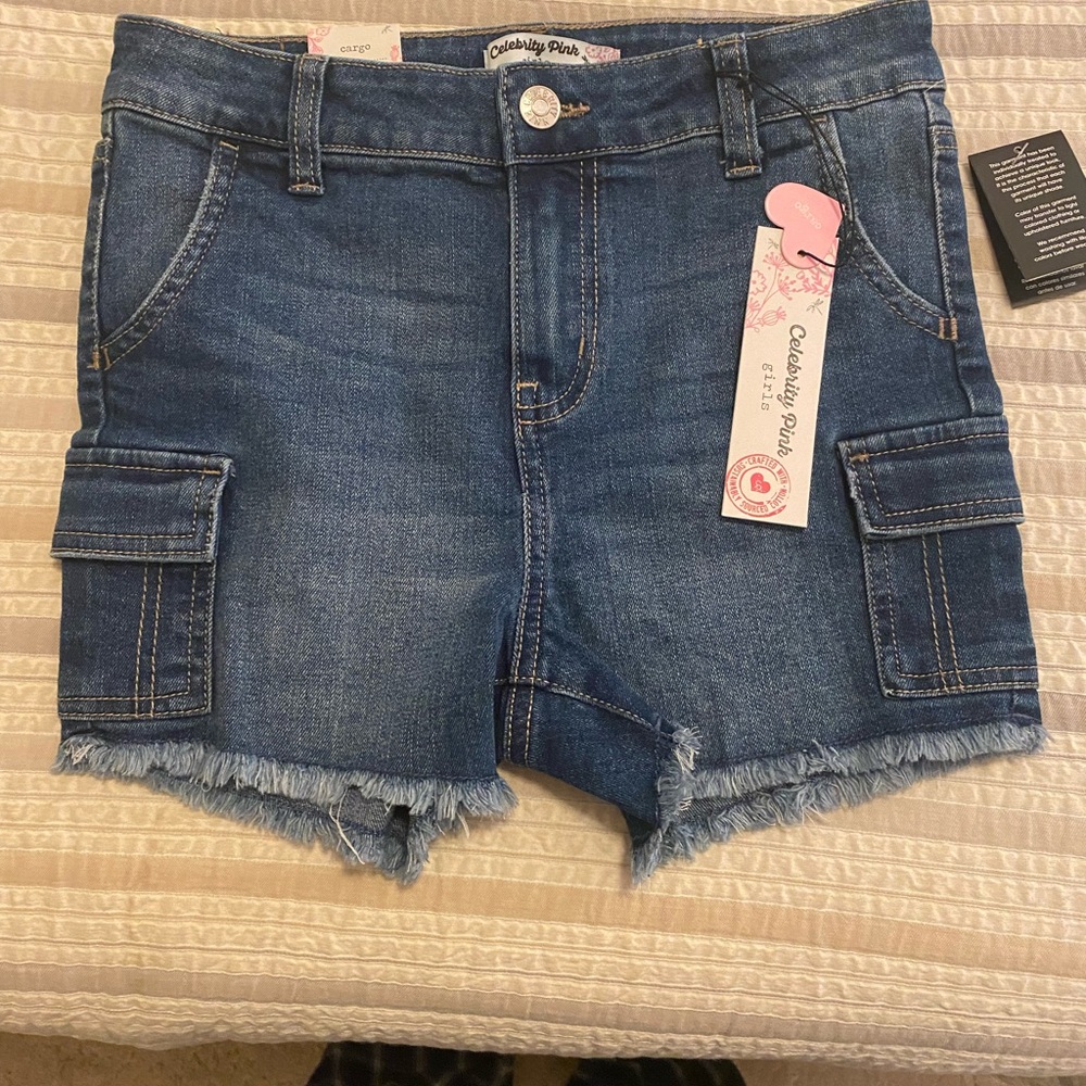 NWT Girls Size 12 Jean Shorts (cargo). Stitch Fix brand Celebrity Pink
